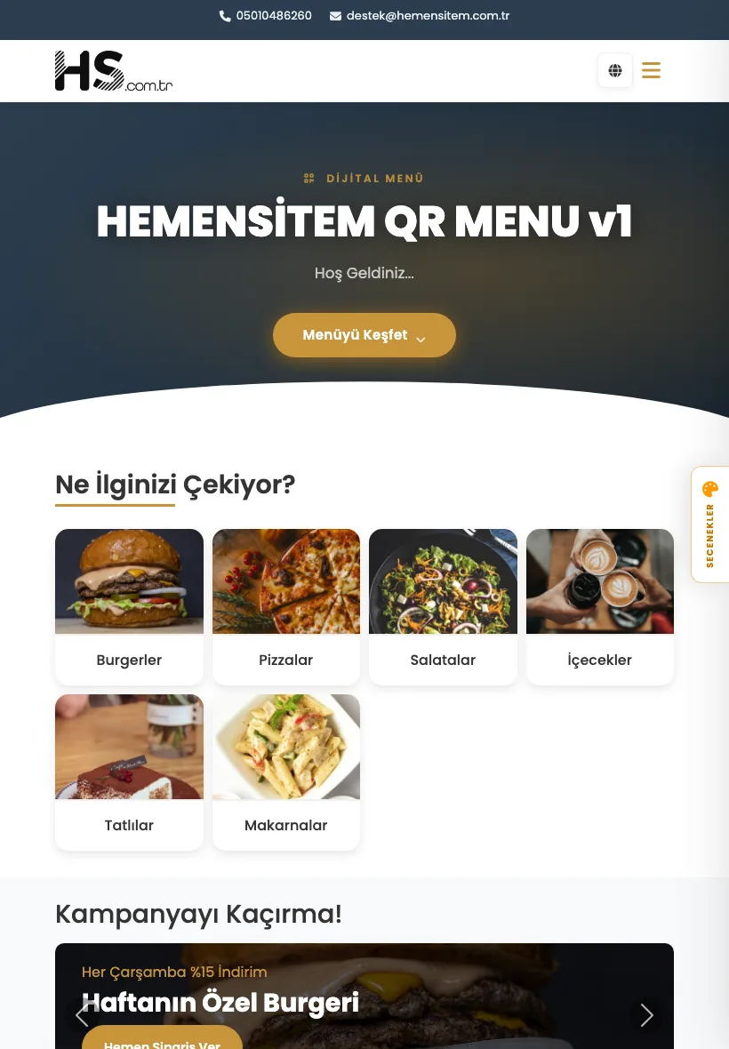 Americano QR Menü - Görsel 4