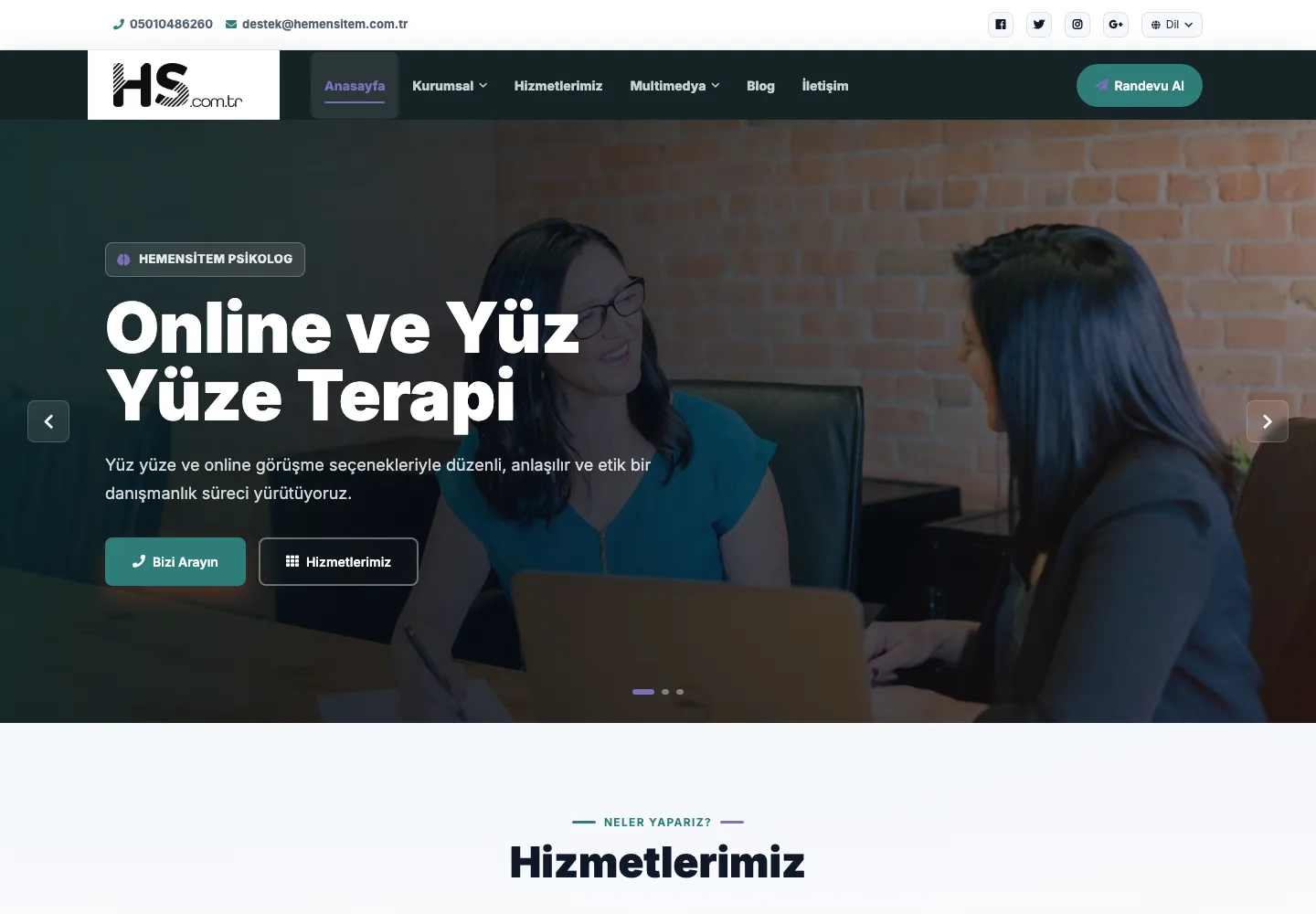 Psikolog Websitesi v1 - Görsel 2